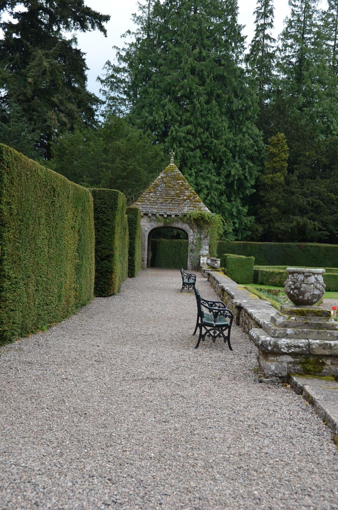 the grounds of Glamis Castle, Scotland