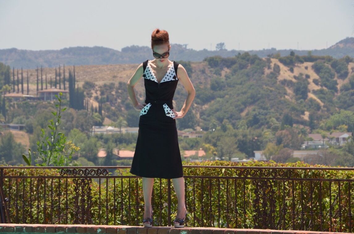 Bettie Page Polka dot dress