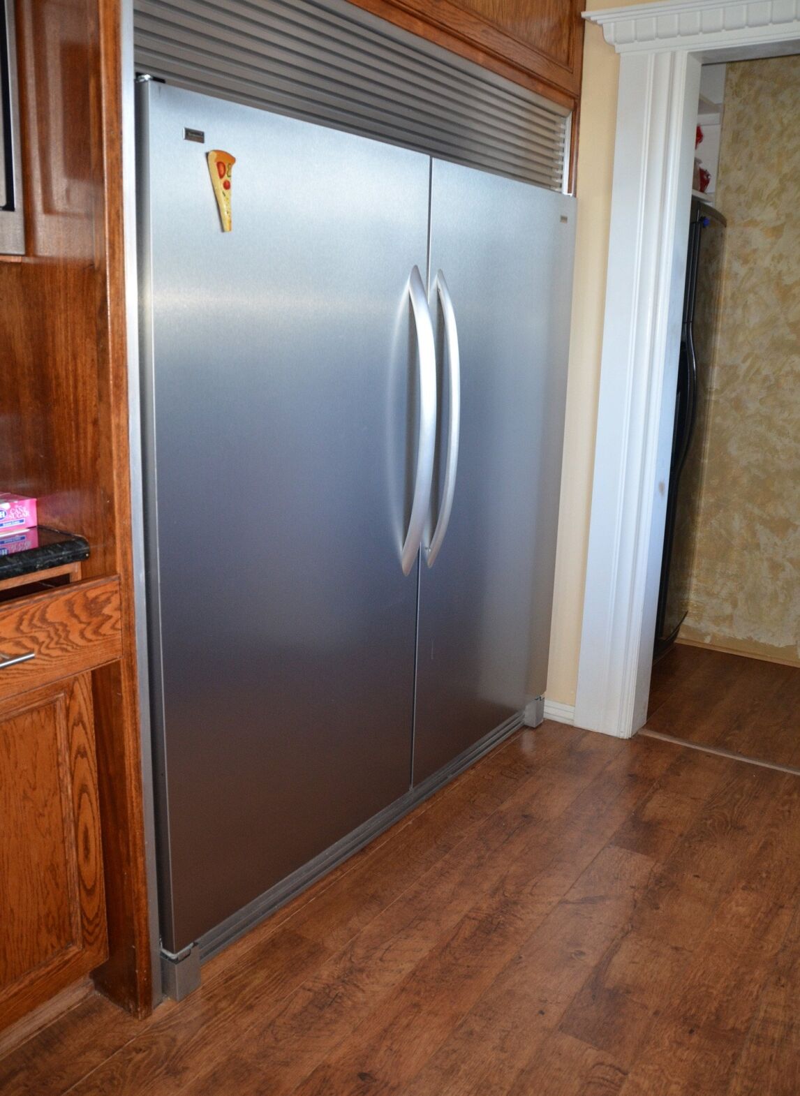 oversized American fridge