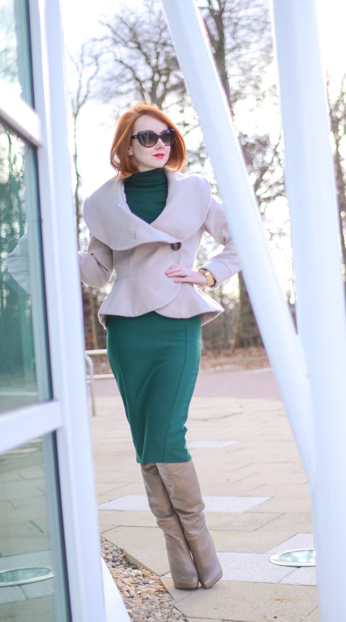 glamorous winter outfit