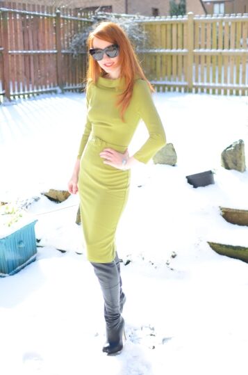 An outfit that totally isn't practical for the snow