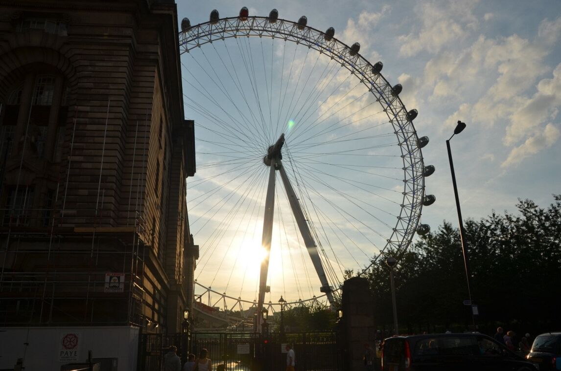 The London Eye at Sunset