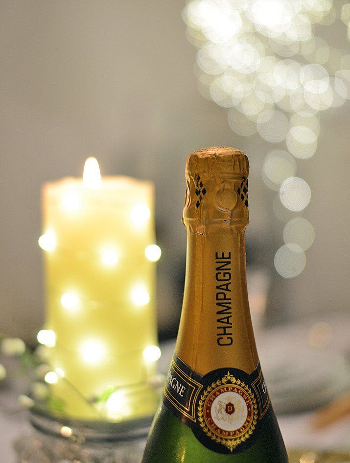 Cgampagne bottle - www.ForeverAmber.co.uk