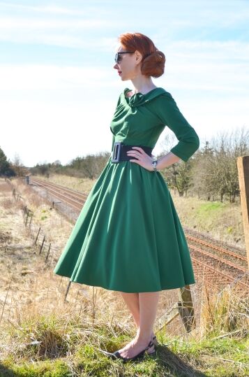 Stop Staring green dress from Unique Vintage Stop Staring green dress from Unique Vintage