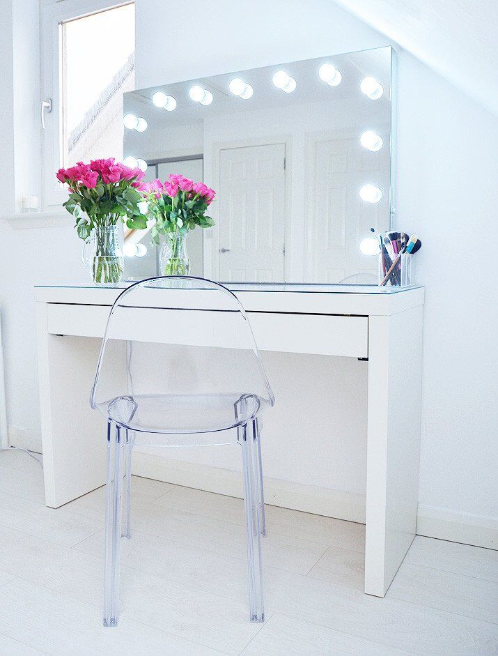 ikea makeup storage - malm dressing table