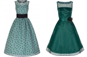 lindy bop green dress Lindy Bop Polka Dot Swing Dress