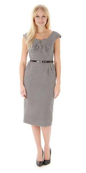 houndstoooth pencil dress