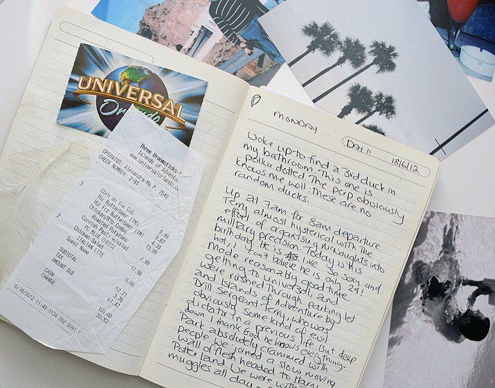 keeping a holiday journal