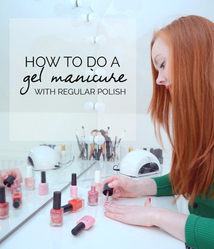 The Gelly Sandwich manicure: how to do gel nails with regular nail polish