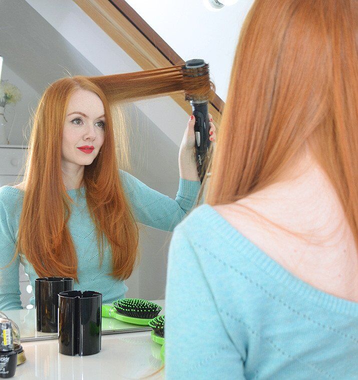 how to get a DIY salon blow-out using the Babyliss Big Hair Rotating Styler