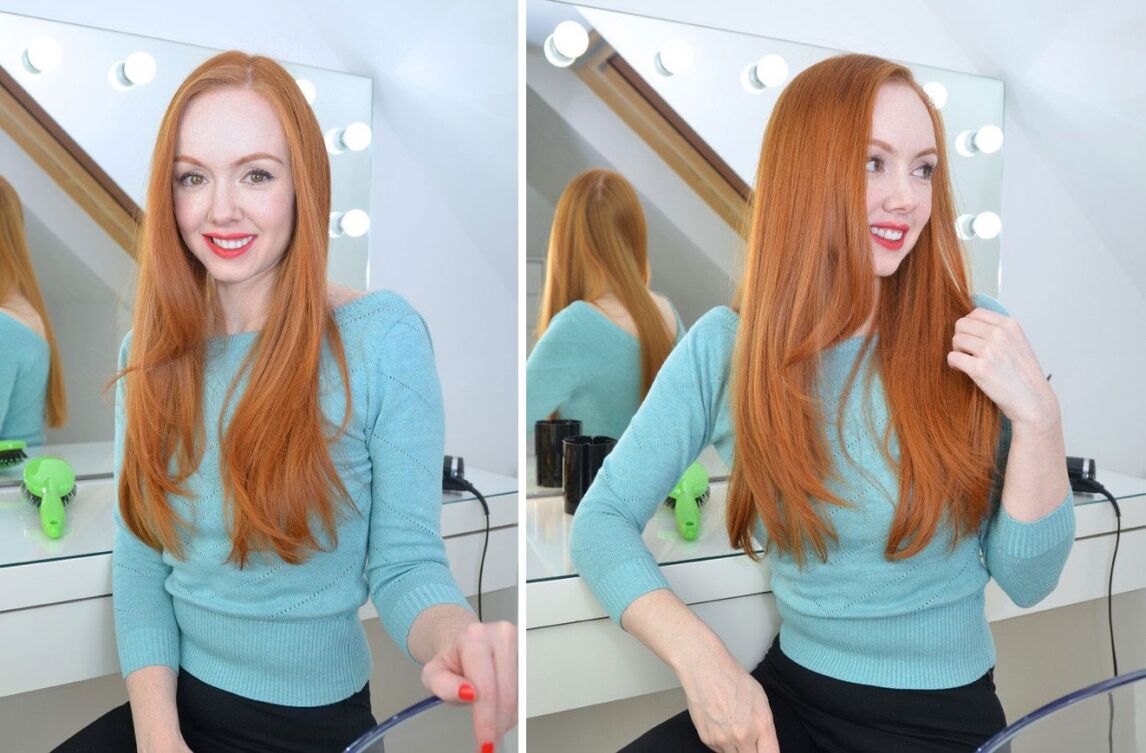 hair after using the Babyliss Big Hair Rotating Styler