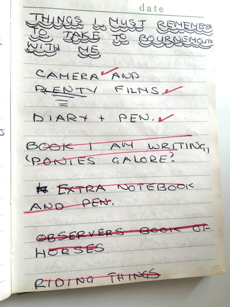 things I must remember to take to Bournemouth with me