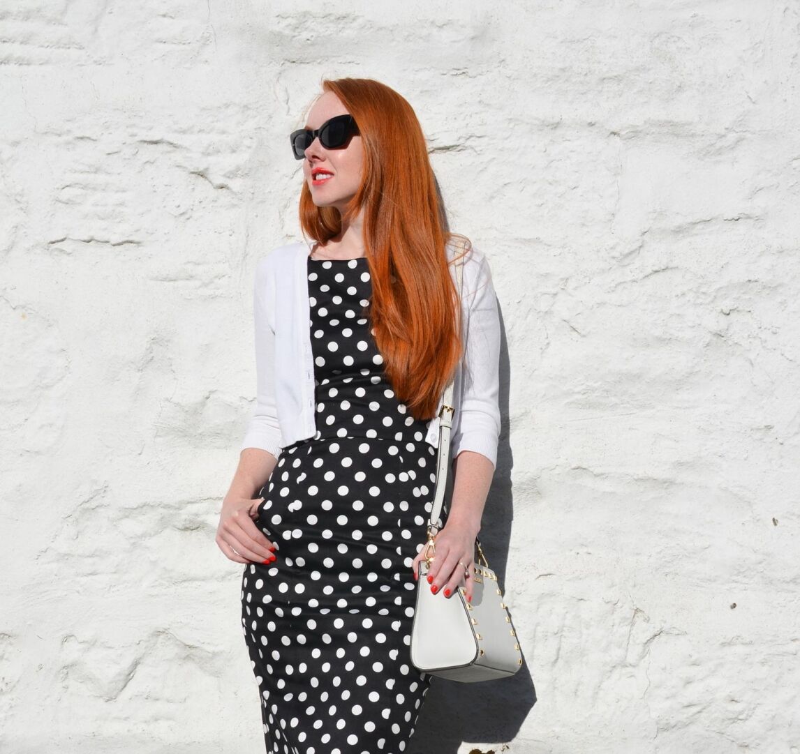 polka dot Collectif dress