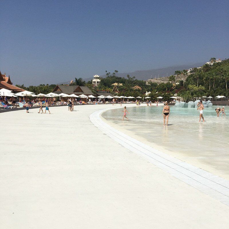 man-made beach at Siam Park, Tenerife