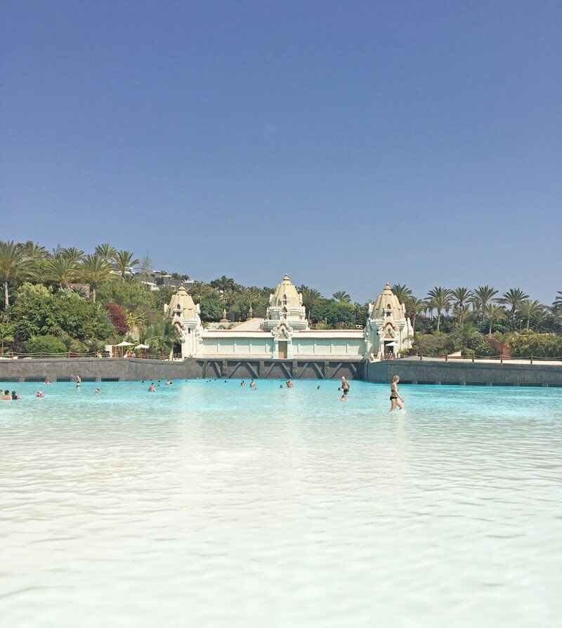Wave pool at Siam Park water park, Tenerife