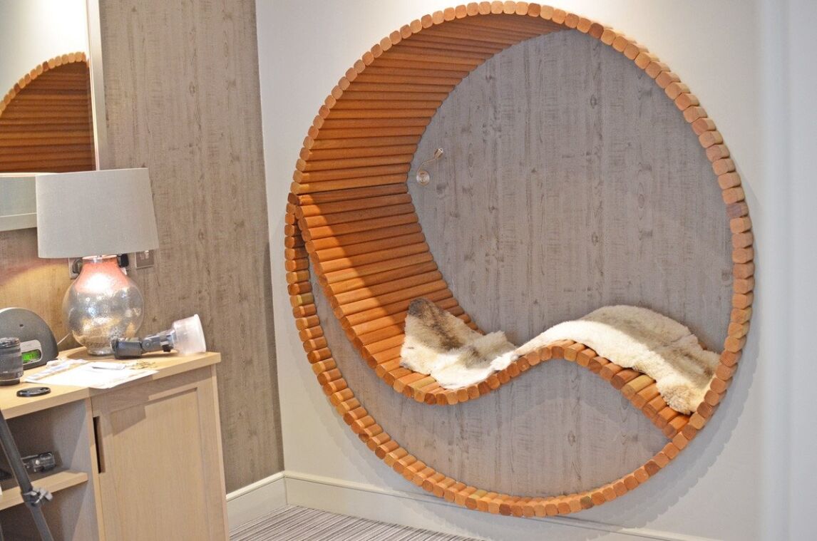 Relaxation pod in executive suite at Auchrannie Resort, Arran