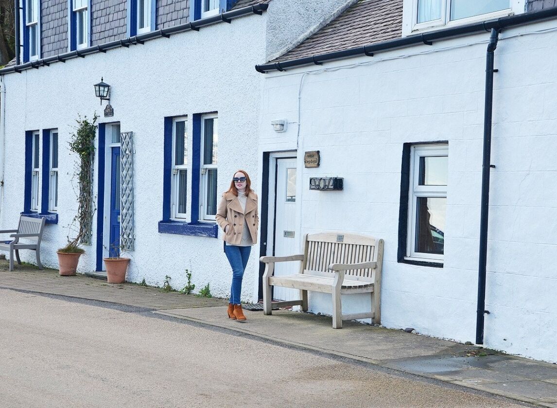 white houses on Arran, Scotland