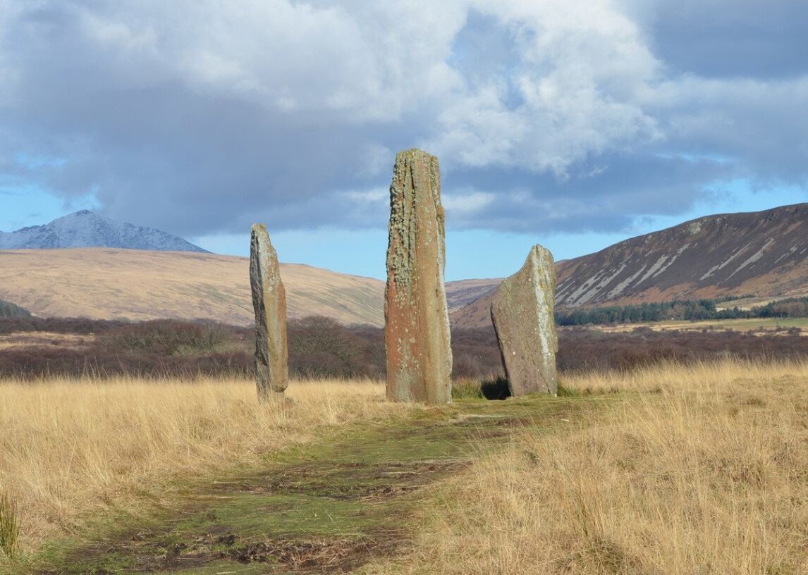 Machrie Moor stone circles on Arran, Scotland