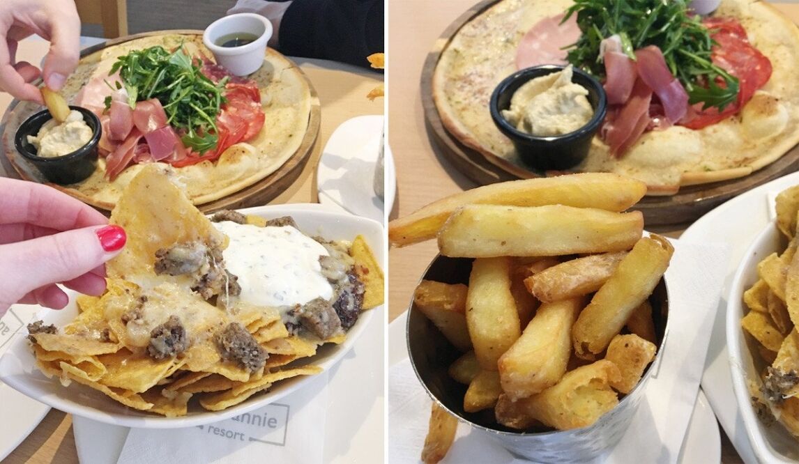 lunch at Cruize brasserie at Auchrannie Resort, Arran, Scotland