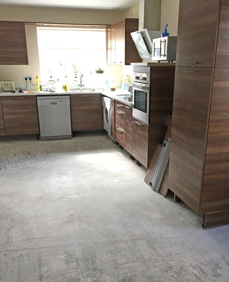 kitchen renovation, stage one: removing the tile floor