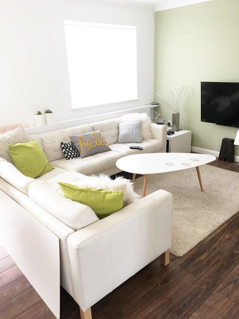 living room mid-reno