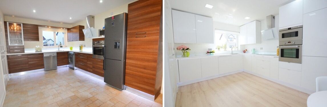 kitchen remodel: before and after