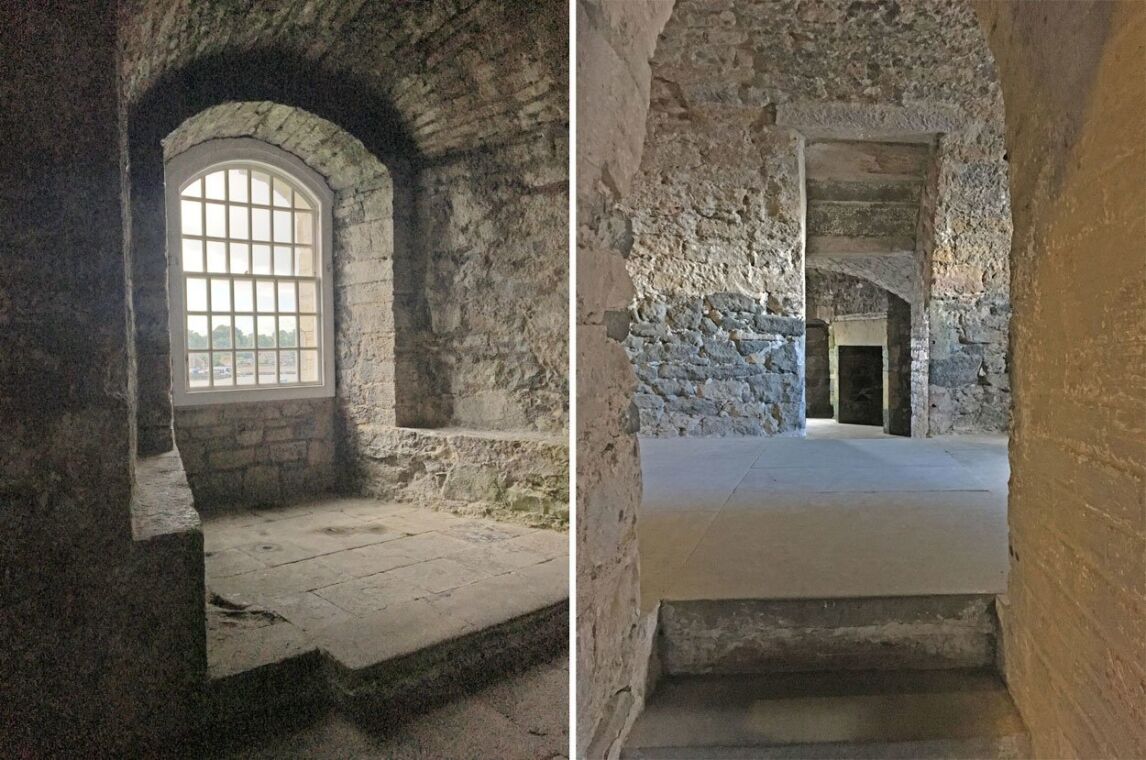 interior of Blackness Castle, Scotland