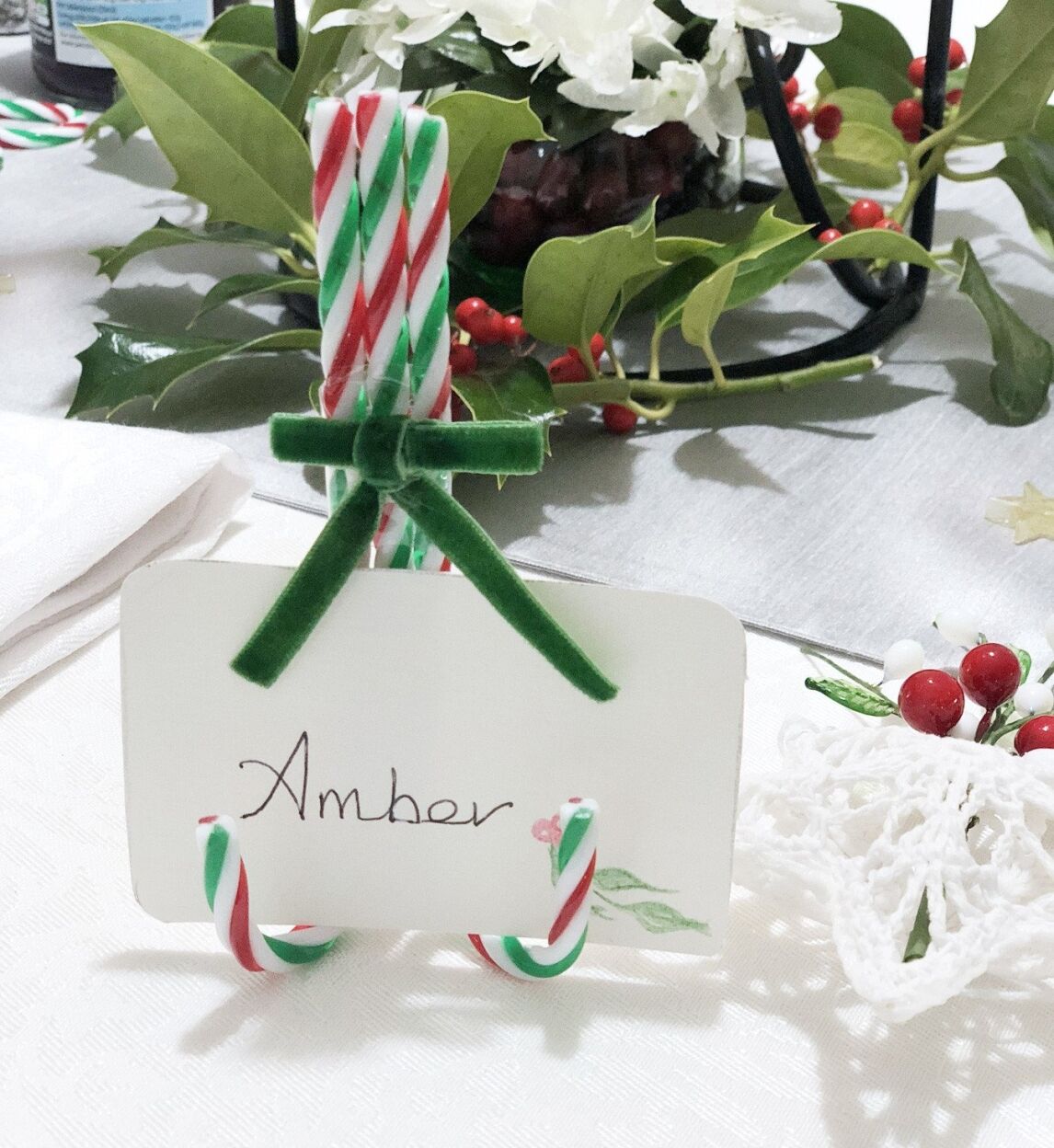 Christmas place setting