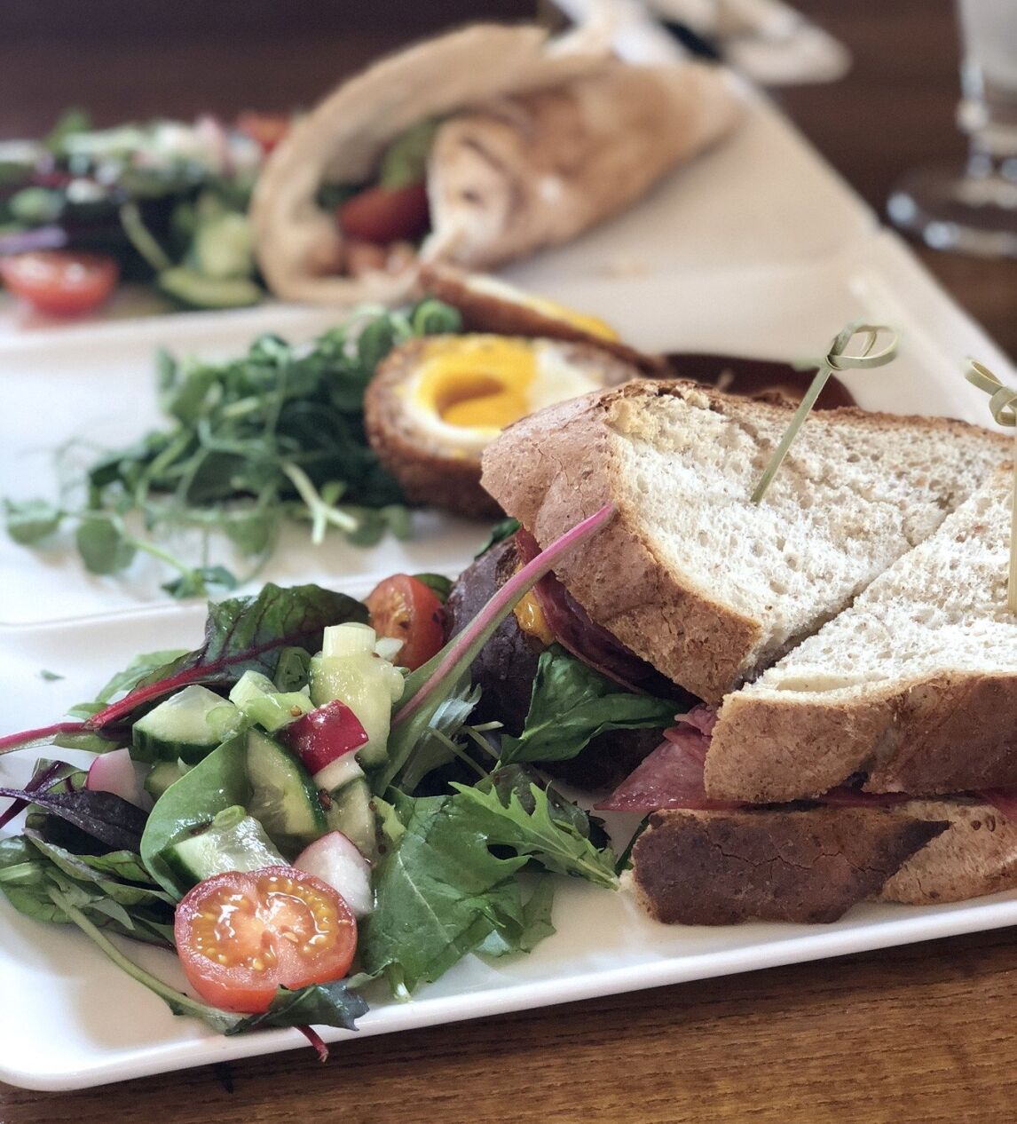 Club Sandwich at The Stables Kitchen, Hopetoun House
