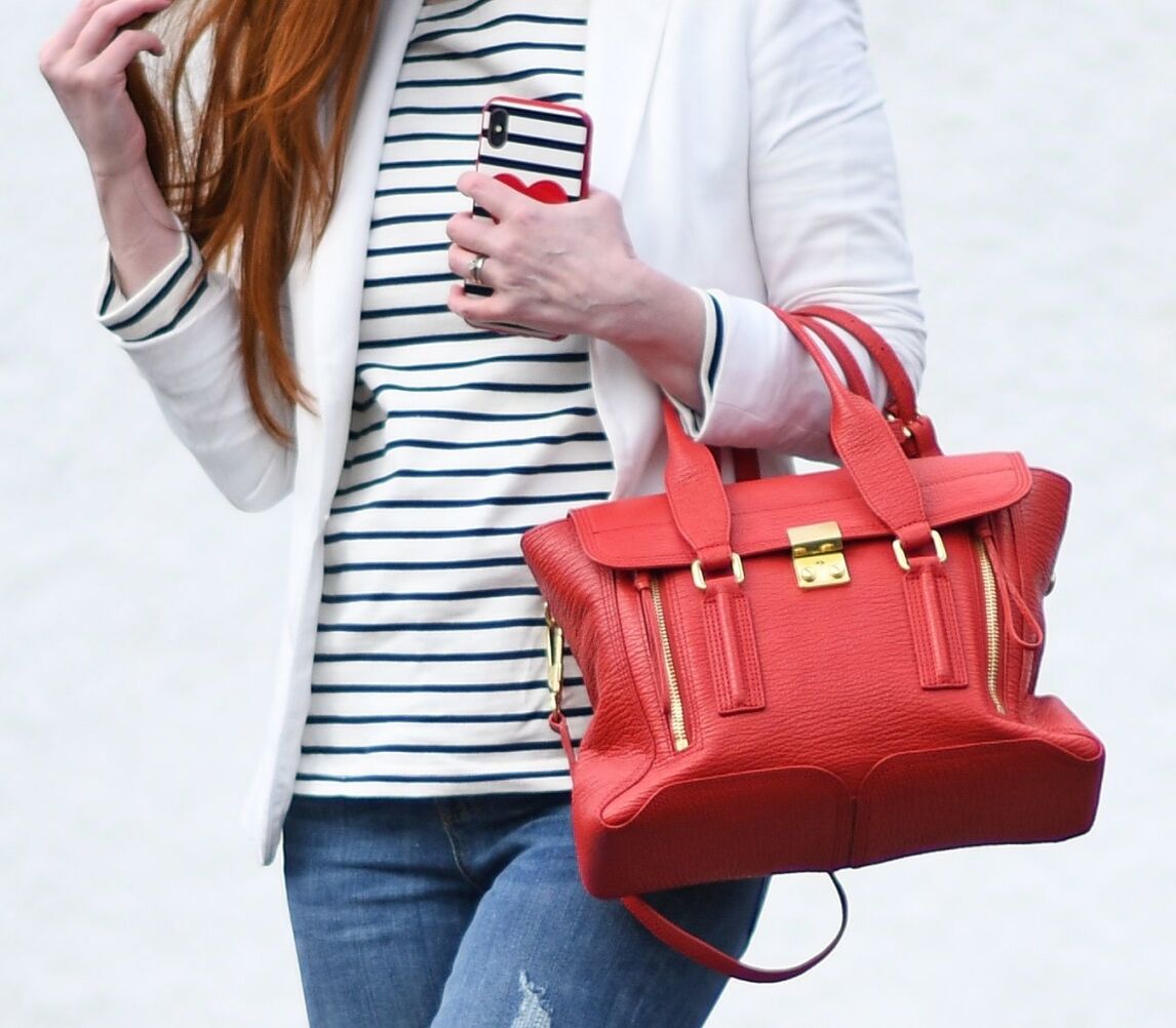 bright red Phillip Lim Pashli satchel