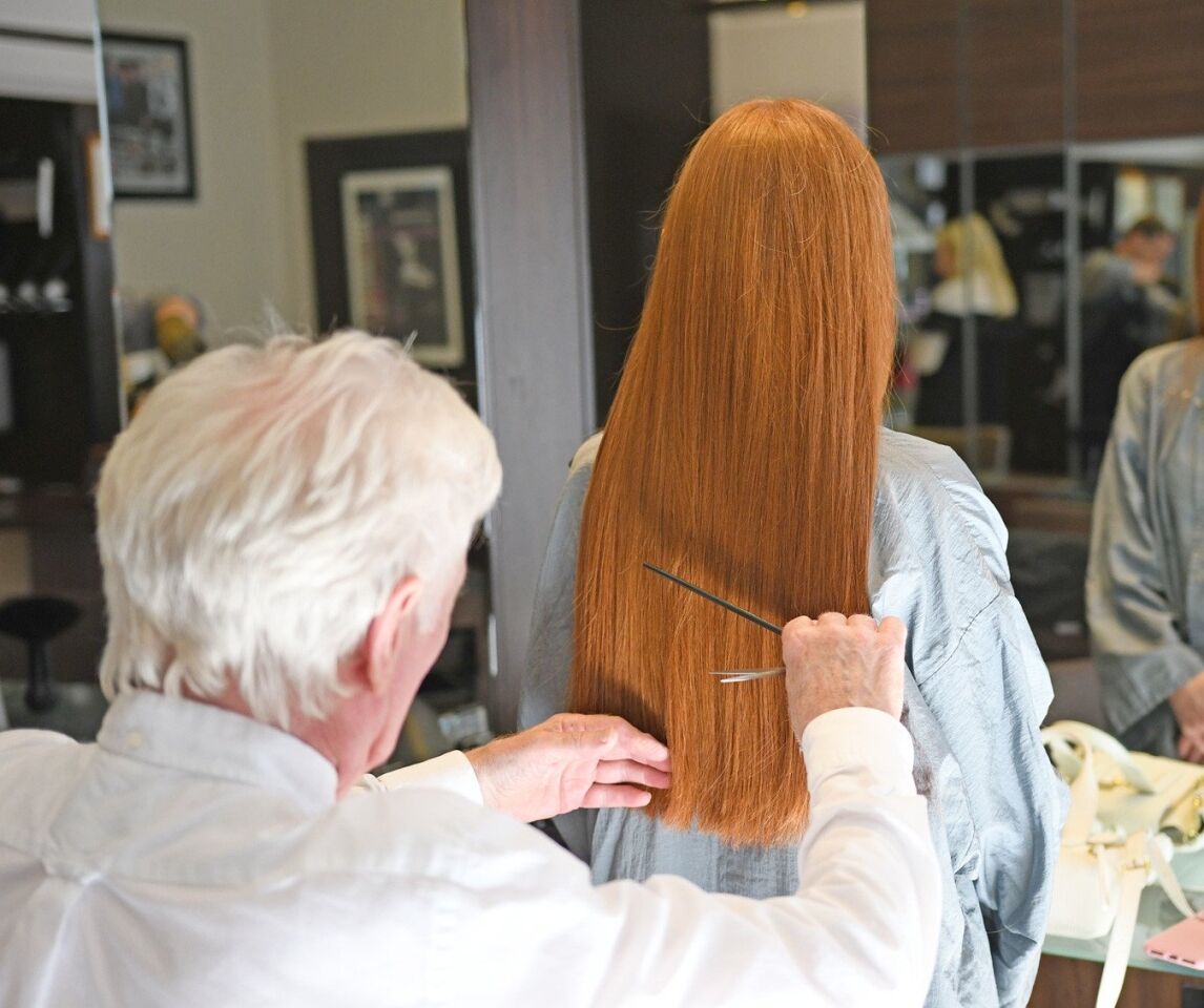 Hair extensions Glasgow: having extensions cut and styled at Taylor Ferguson