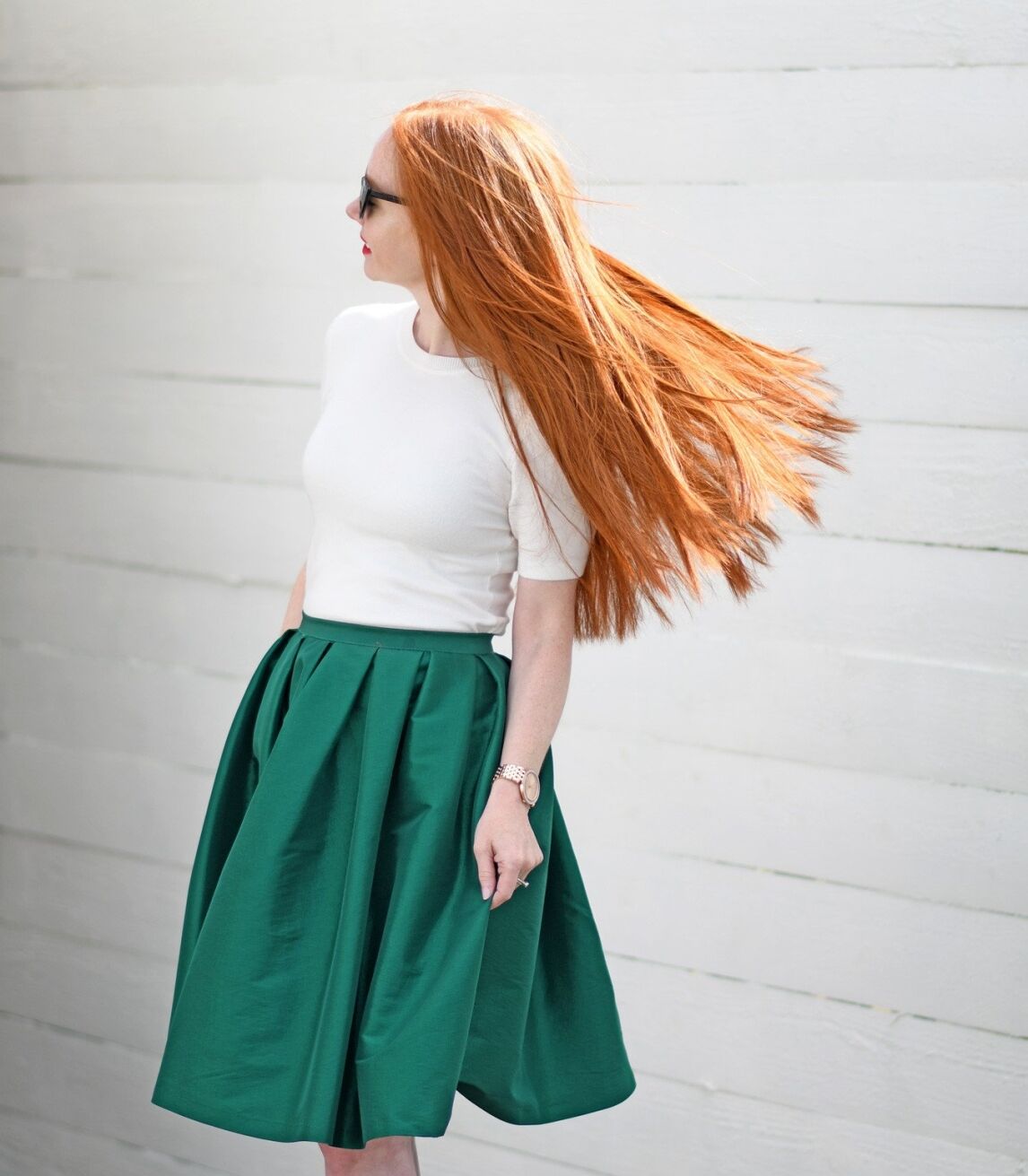Great Lengths hair extensions for natural red hair