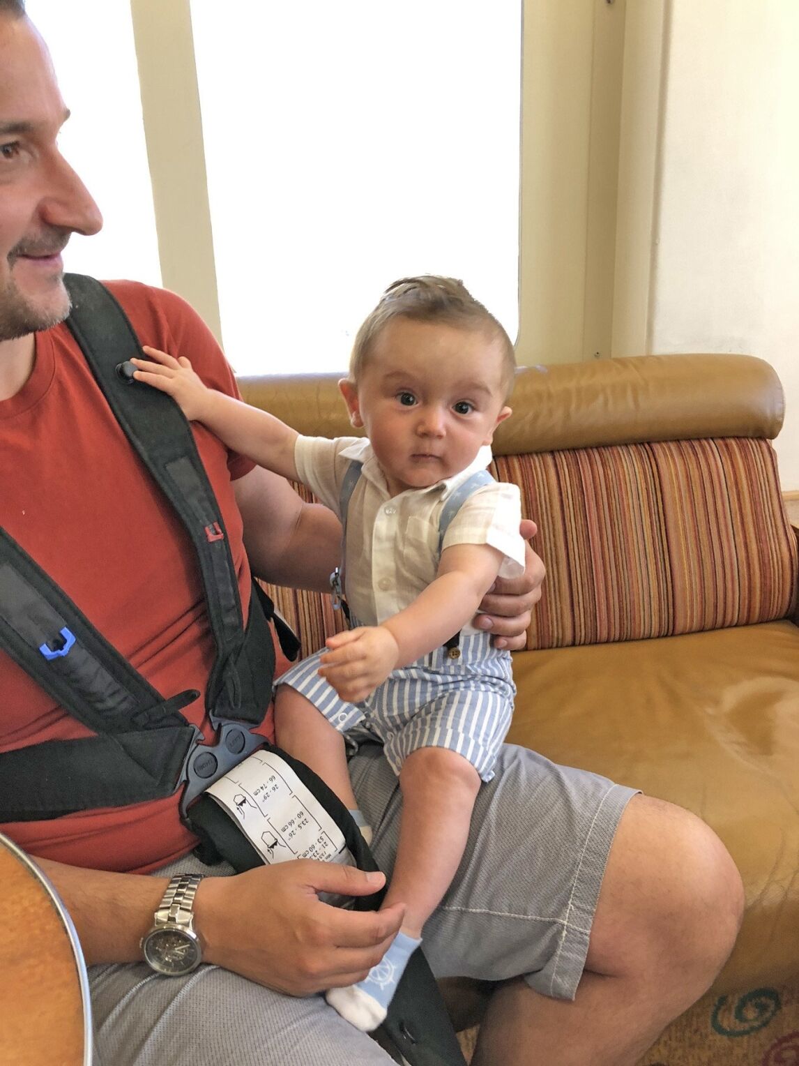 Max's first boat ride