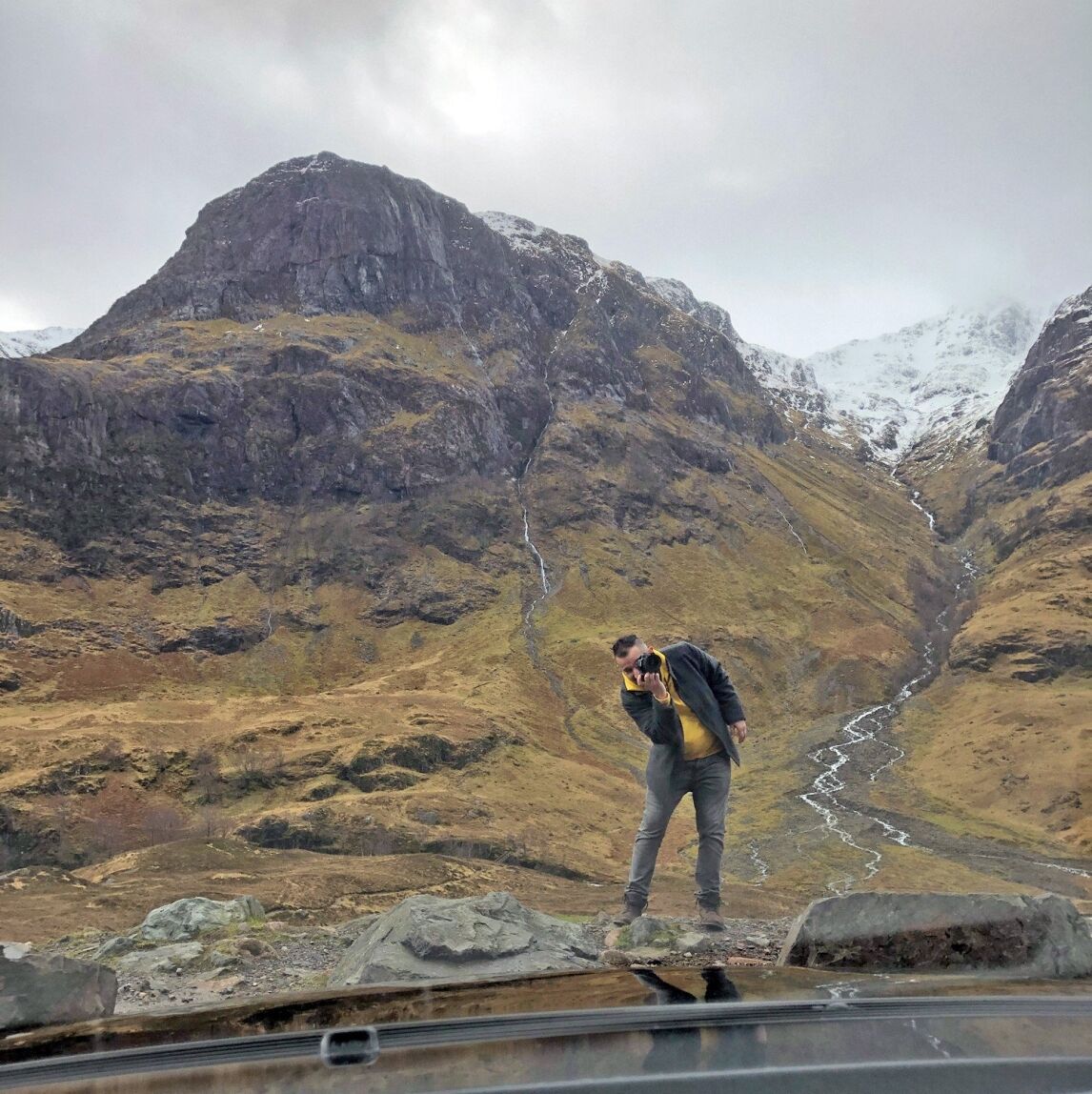 photograohing Glen Coe Scotland