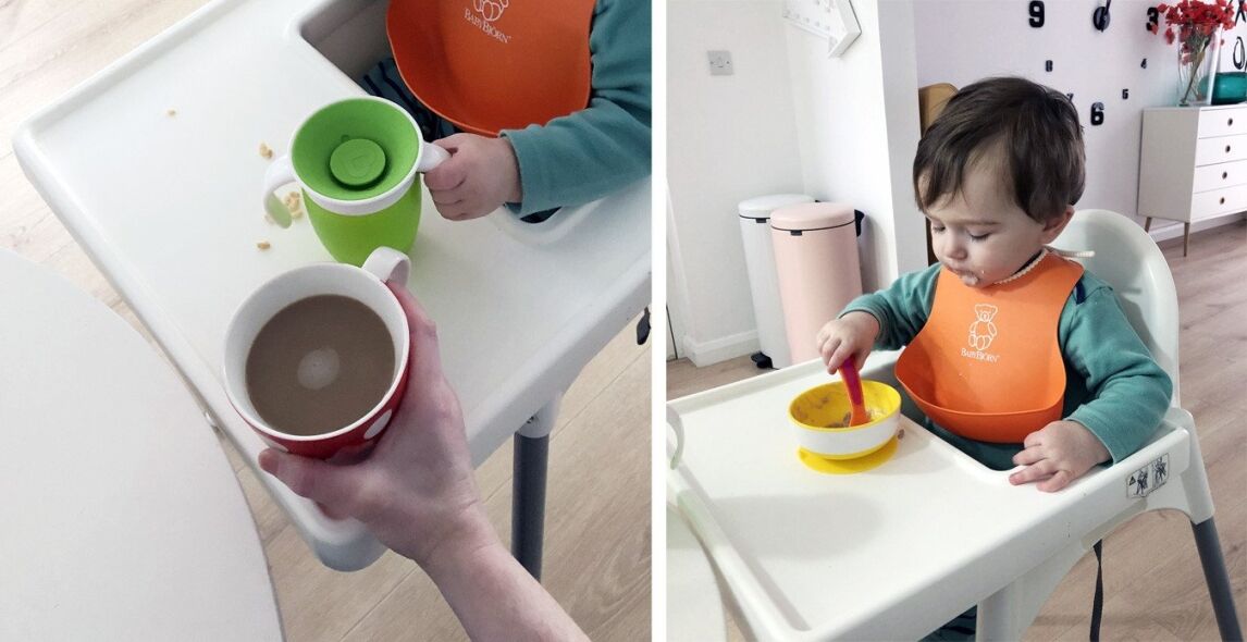 breakfast with a baby