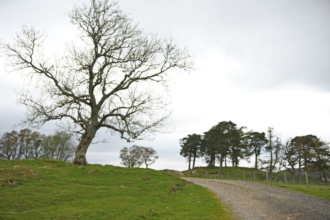 Outlander standing stones filming location in Scotland - craigh na dun