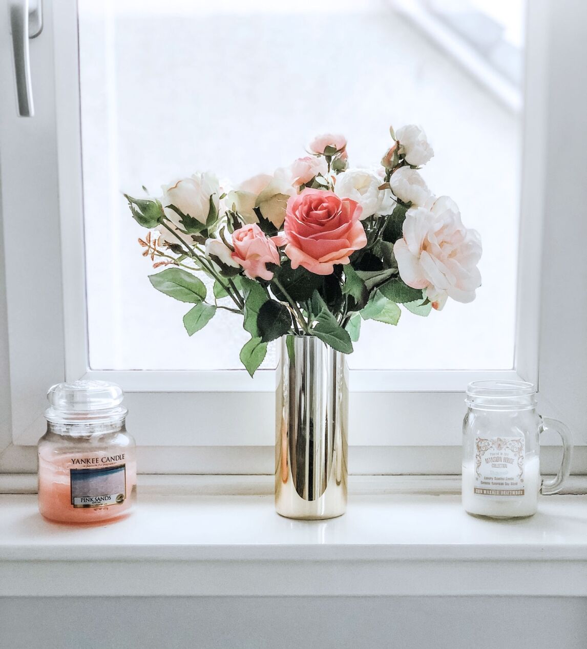 flowers on the window