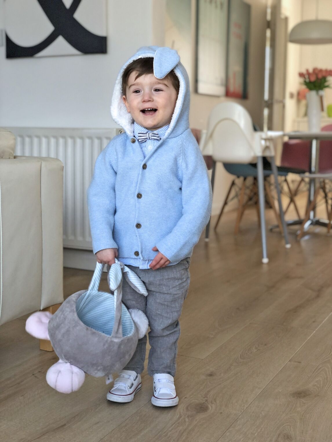 Max's Easter outfit, 2020