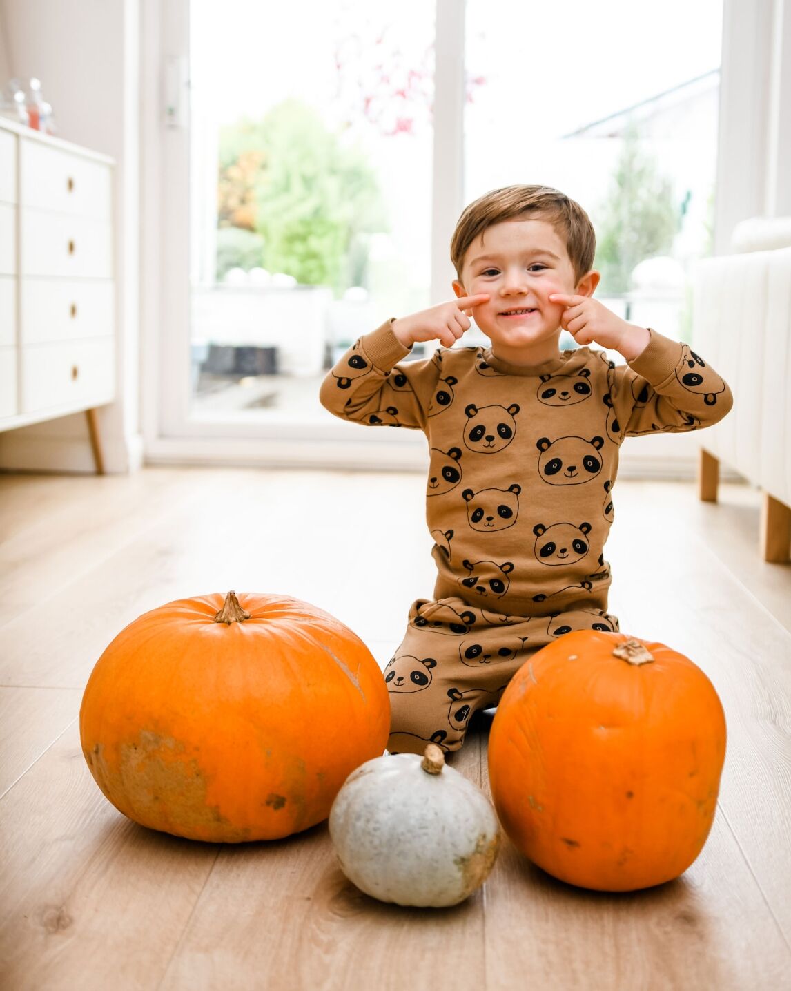 getting ready to carve our pumpkins for Halloween 2020