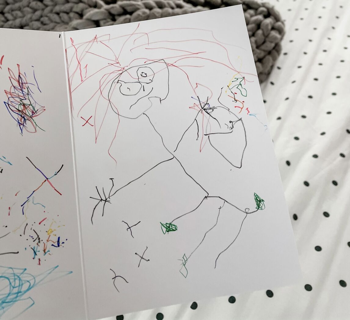 Max's drawing of mummy