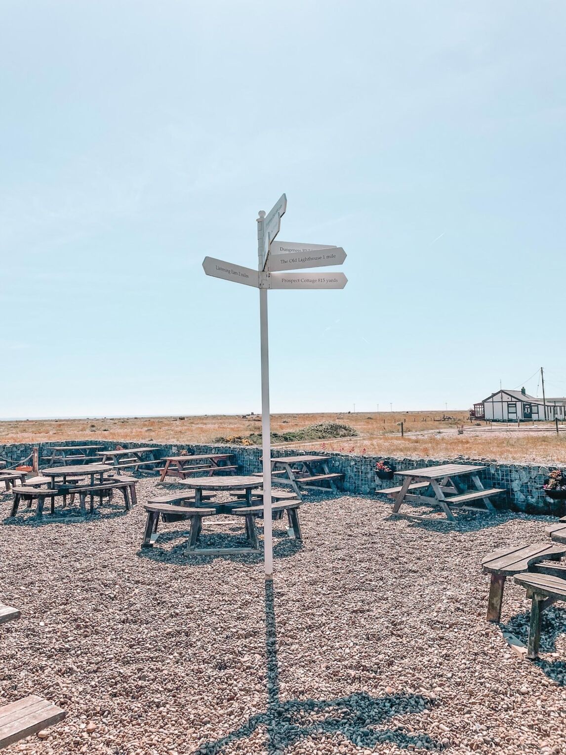 signpost at The Pilot Inn, Dungeness