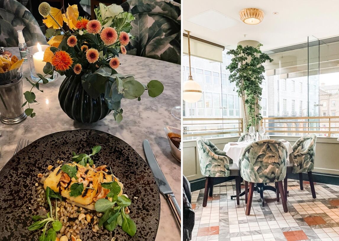 dinner at The Ivy, Edinburgh