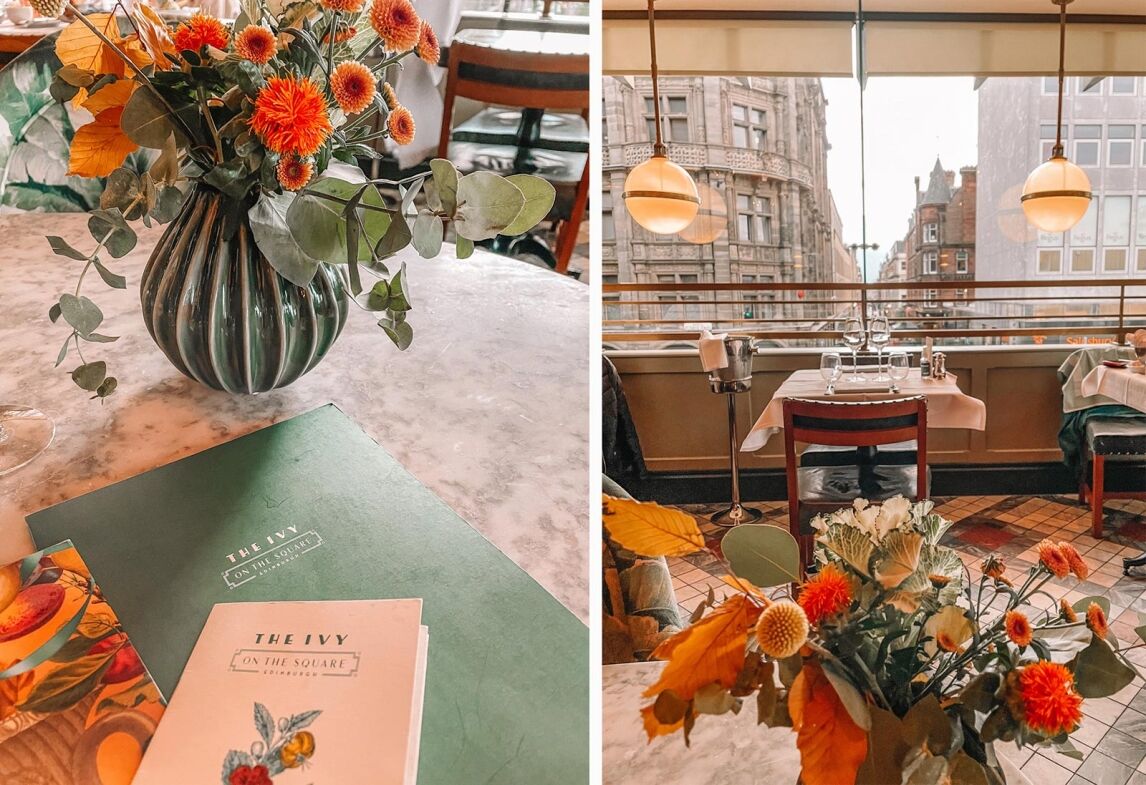 The Harvest Moon Menu at The Ivy on the Square, Edinburgh