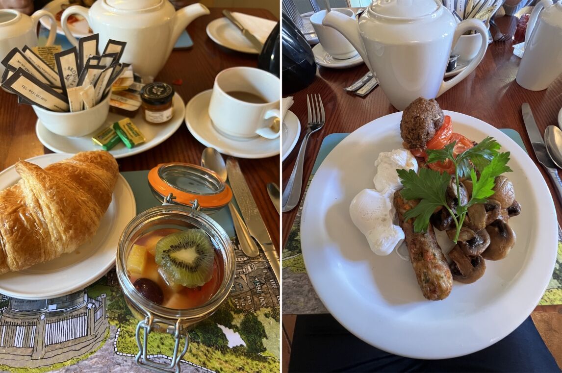 breakfast at Parliament House Edinburgh