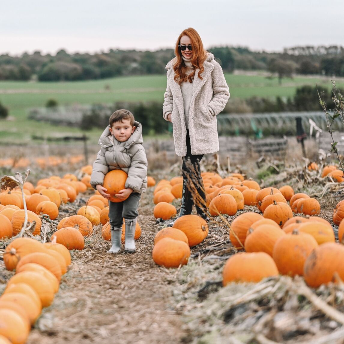 At the pumpkin farm