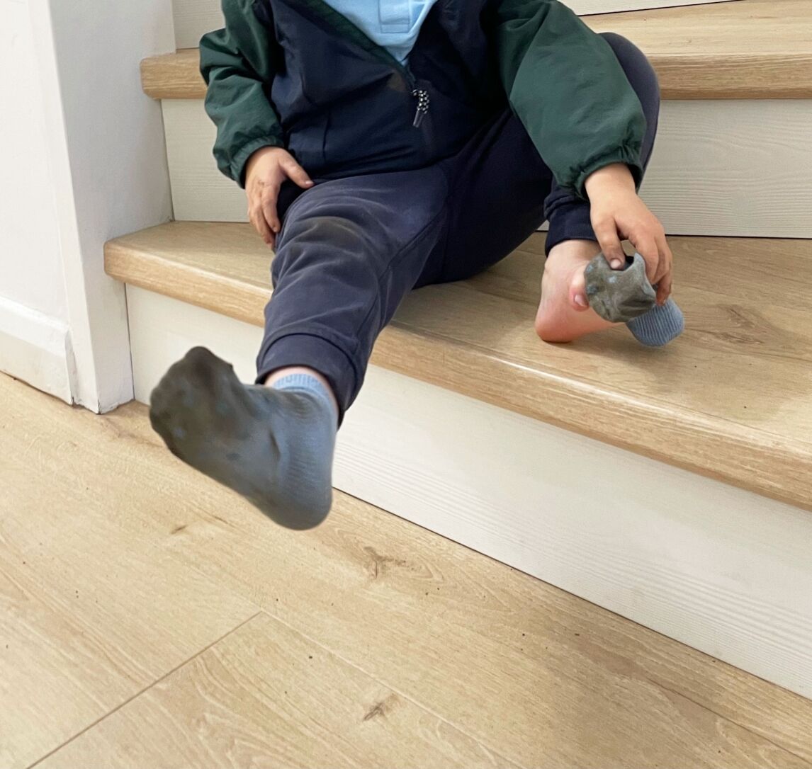 Max's socks after nursery 