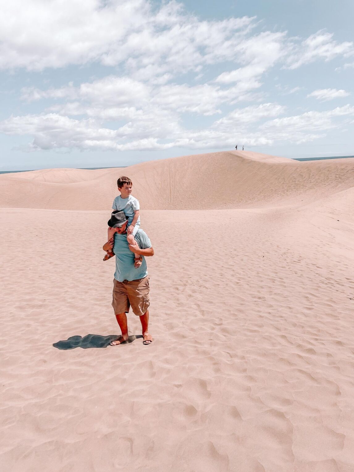 visiting the Maspalomas sand dunes, Gran Canaria