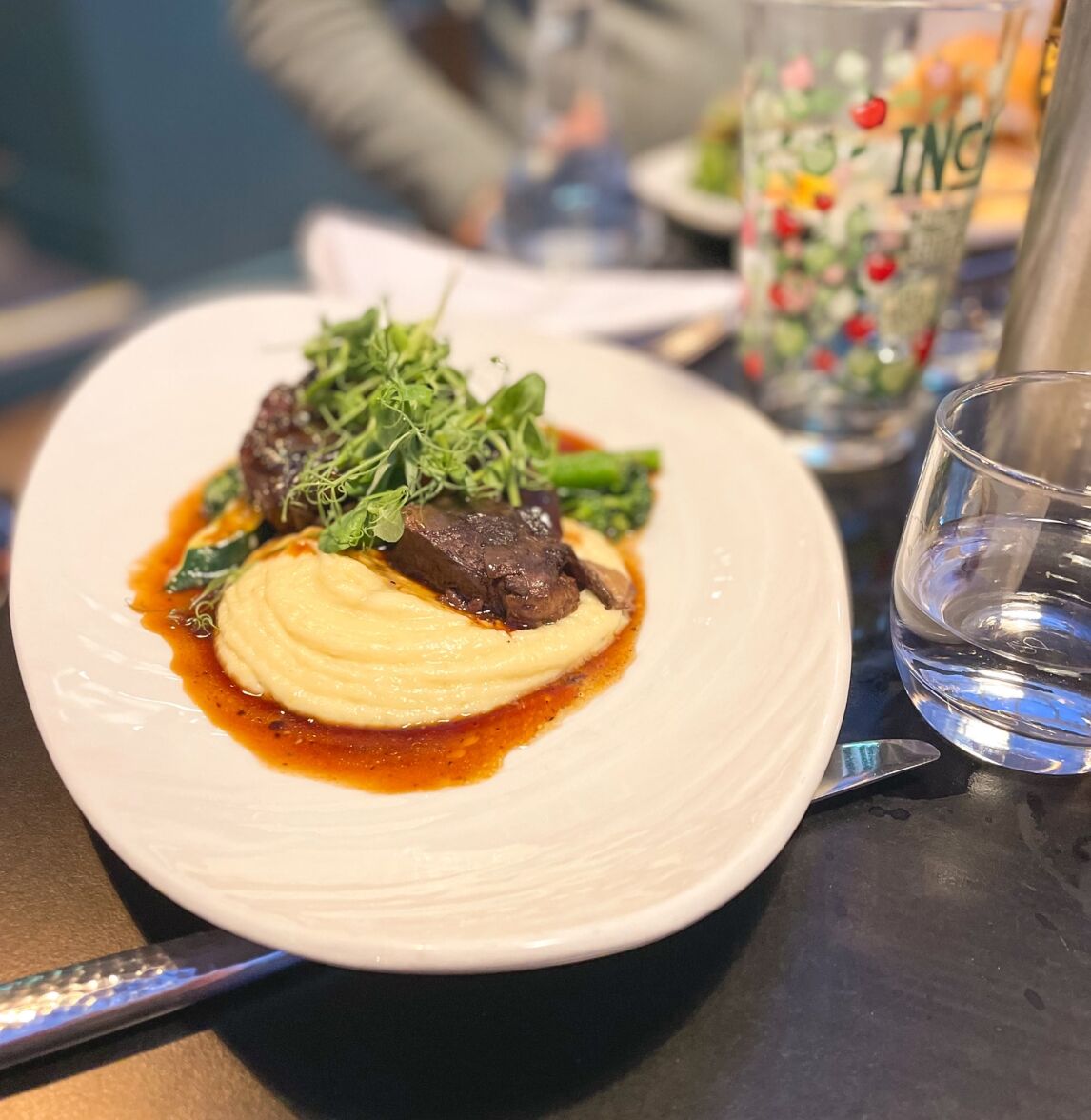 dinner at isles of Glencoe hotel