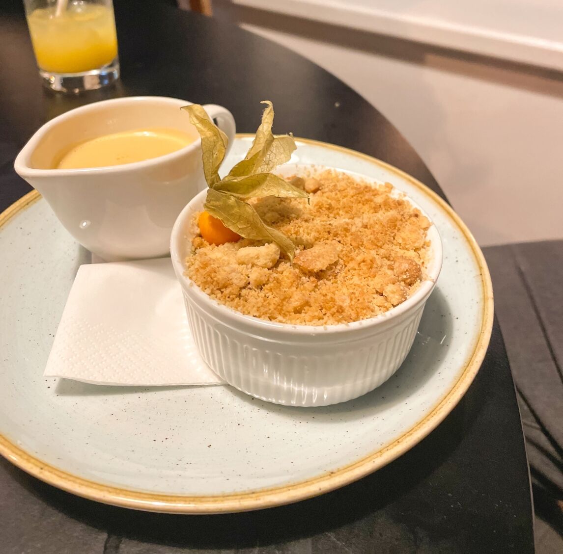 dinner at isles of Glencoe hotel