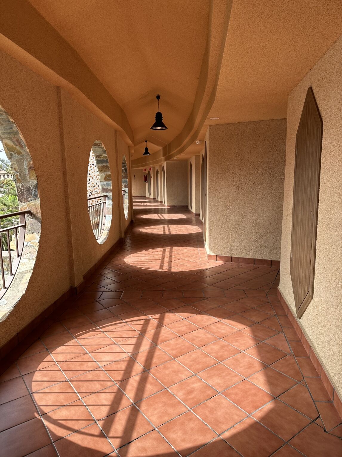 hallway leading to our room